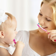 BABY AND BRUSHING
