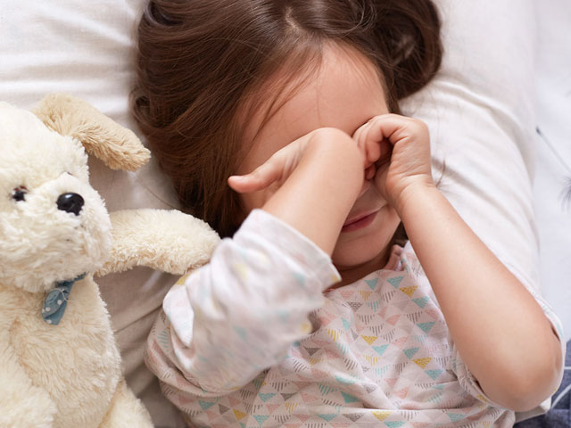 dr. dennis dunne sleepy girl with teddy bear